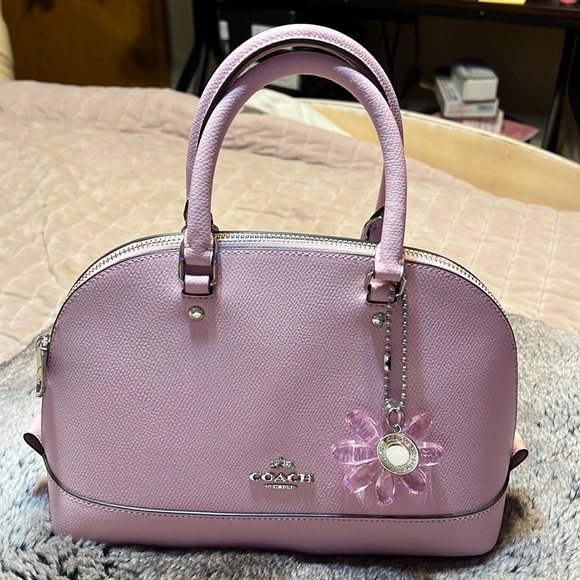 Coach Handbags - Small Coach Satchel. Baby Pink in Color. Holds Full Size Wallet & Phone. Cute!